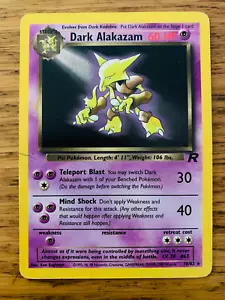 Dark Alakazam (18/82) Non Holo Team Rocket Set Rare Pokemon Card! FREE P&P! - Picture 1 of 17