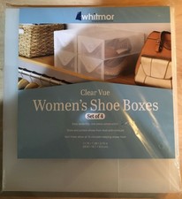 New listing
Whitmor Clear Vue Women's Shoe Box Set of 4