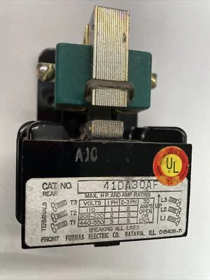 41DA30AF Furnas contactor 110/120 Volt coil 30A  3 pole Phase Relay Motor 1-5 HP - Image 1 of 4