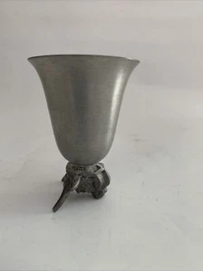 Vintage Poole Pewter Shot Glass Bull, Cow, Western, Farm - Picture 1 of 8