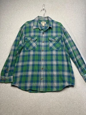 Duluth Trading Button Up Shirt Mens Fleece Plaid   L Outdoor Casual - Image 1 of 4