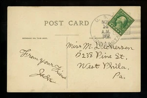 US Naval Ship Cover USS Minnesota BB-22 Pre WWI Era 1912 Battleship Post Card - Picture 1 of 2
