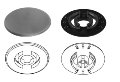 KIT CLIPS FIJACIÓN ALFOMBRA, Maserati 4200, #980001999, juego - 6 piezas Foto 1 de 4