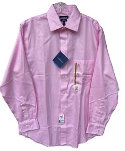 Croft & Barrow Dress Shirt Men's 15.5 - 32/33 Solid Pink Cotton MSRP $65 NWT - Picture 1 of 8