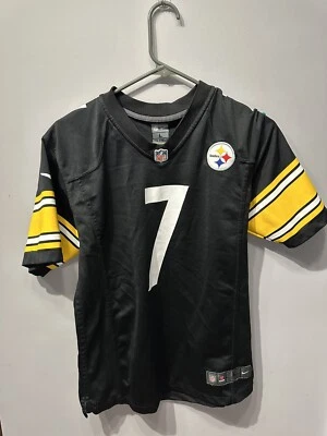 Camiseta BEN ROETHLISBERGER #7 PITTSBURGH STEELERS NIKE ON FIELD NFL JUVENIL GRANDE - Imagem 1 de 4