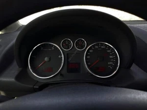 Fits:  Audi a2 1999-2005 4-Teilig Poliert Aluminium Tachoringe Tacho Ringe - Picture 1 of 7