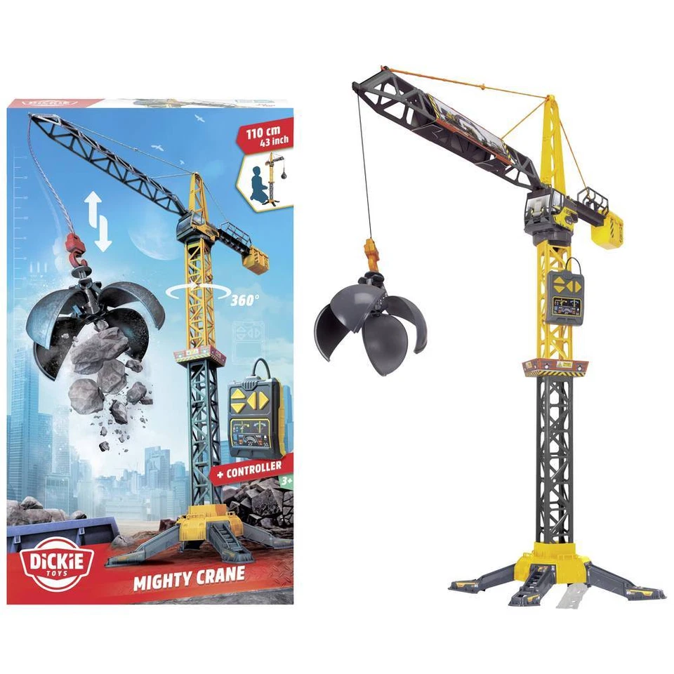 Dickie Toys Baufahrzeug Modell Mighty Crane Fertigmodell Baufahrzeug Modell - Bild 1 von 1