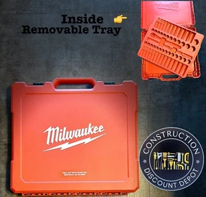 NEW Milwaukee 3/8" Drive 56 Piece Socket Set SAE/Metric 48-22-9008 CASE ONLY - Picture 1 of 6