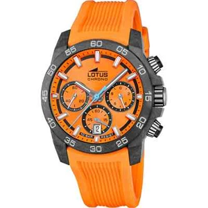 Lotus L18974/6 Men's Orange Dial Chronograph Wristwatch - Picture 1 of 1
