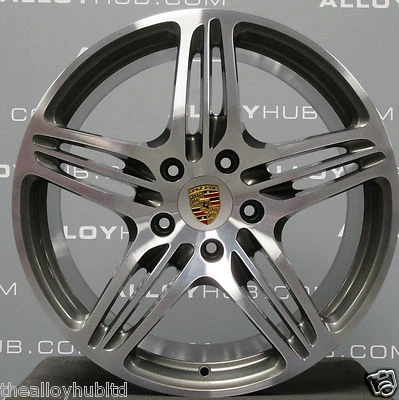 RUEDA DE ALEACIÓN DELANTERA X1 ORIGINAL PORSCHE 911 997 TURBO 2 19" PULGADAS GRIS/PULIDA - Imagen 1 de 4