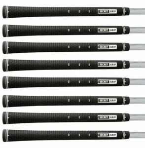 (8) NEW BOCCIERI GOLF SECRET GRIP BLACK COUNTER BALANCE GOLF GRIPS #155619