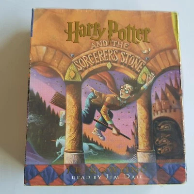 Harry Potter Sorcerers Stone CD audiobook 7 discs 1999 vintage Rowling Dale USA - Image 1 of 4