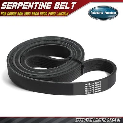 97.54" Serpentine Belt for Dodge Ram 1500 2500 3500 Dakota Ford Lincoln Mercury - Image 1 of 4