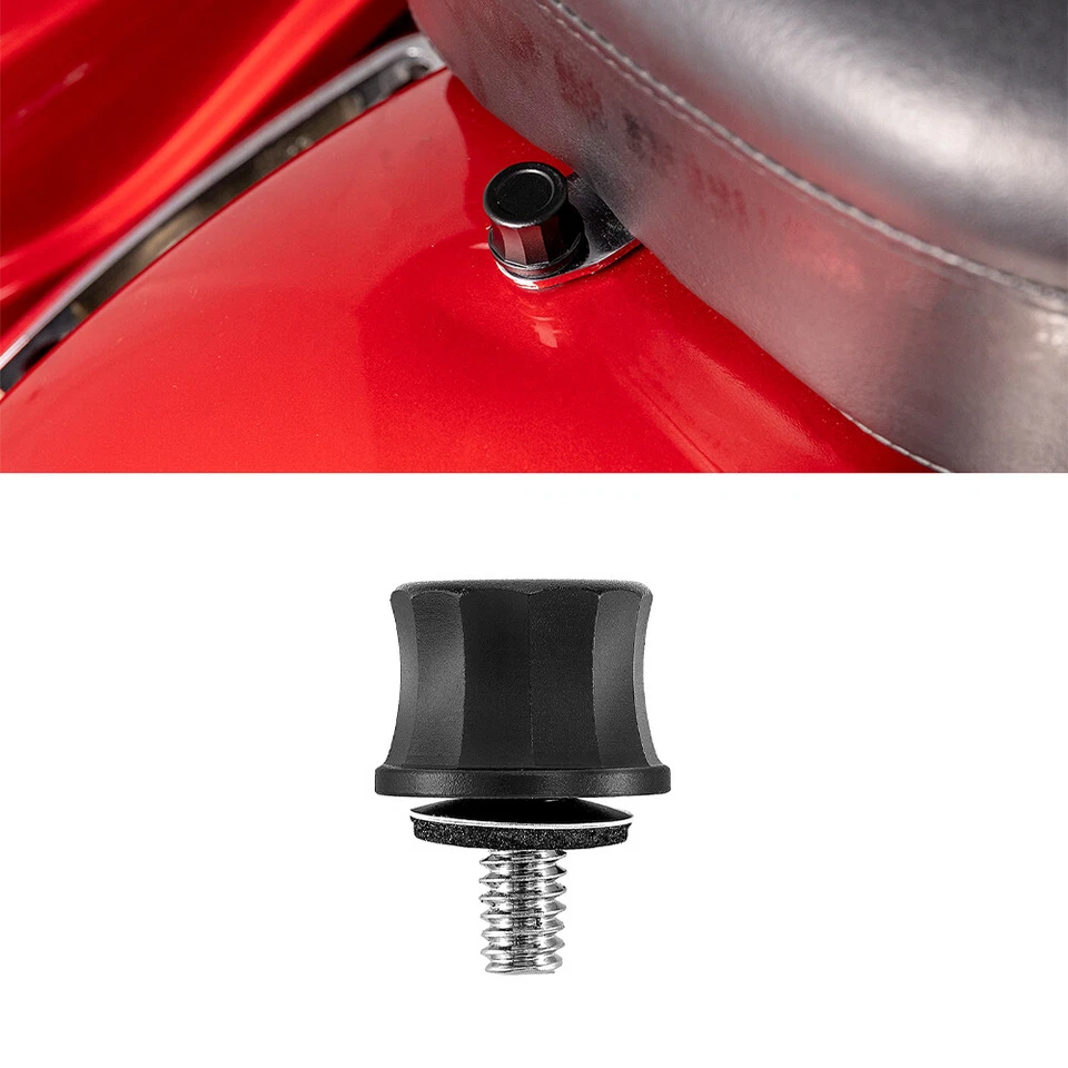Tornillo de montaje de perno de asiento negro para Harley Dyna Fat Boy Lo Low Rider rosca de 1/4"-20 Foto 1 de 4
