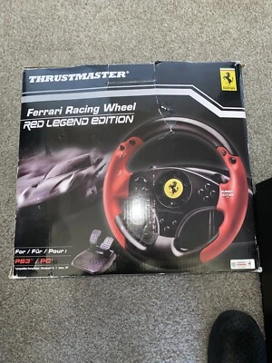 Thrustmaster Ferrari Red Legend Edition Racing Wheel/Pedals for PC & PS3 - Image 1 of 4