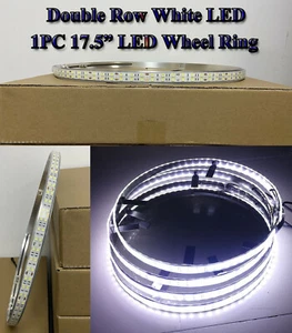 Repuesto de luz de anillo de rueda LED blanco puro súper brillante blanco puro súper brillante de 17,5" doble fila de 1 pieza - Imagen 1 de 4
