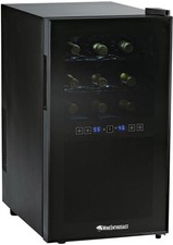 Wine Cooler Refrigerator Digital Touchscreen Adjustable Temperature 18-Bottle