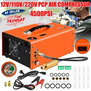 12V/220V High Pressure Air Compressor Pump 4500PSI Airgun Paintball Rifle Pump - Picture 1 of 12