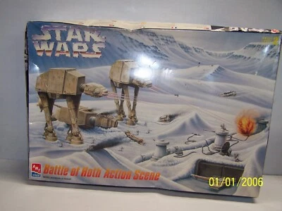 AMT Nº 8743 Escena de Acción Batalla de Hoth, Escala 156, Caja, Instrucciones, 1995 Foto 1 de 4