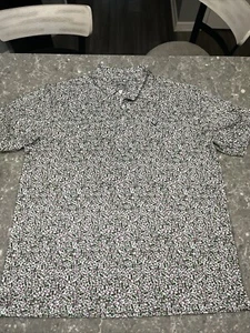 Callaway Opti-Dri Golf Shirt Mens XL Tropical Fruit Print Multicolor EUC - Picture 1 of 6