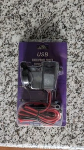 Waterproof Motorcycle 12V Dual USB Charger Power Supply Cigarette Lighter Phone - Bild 1 von 5