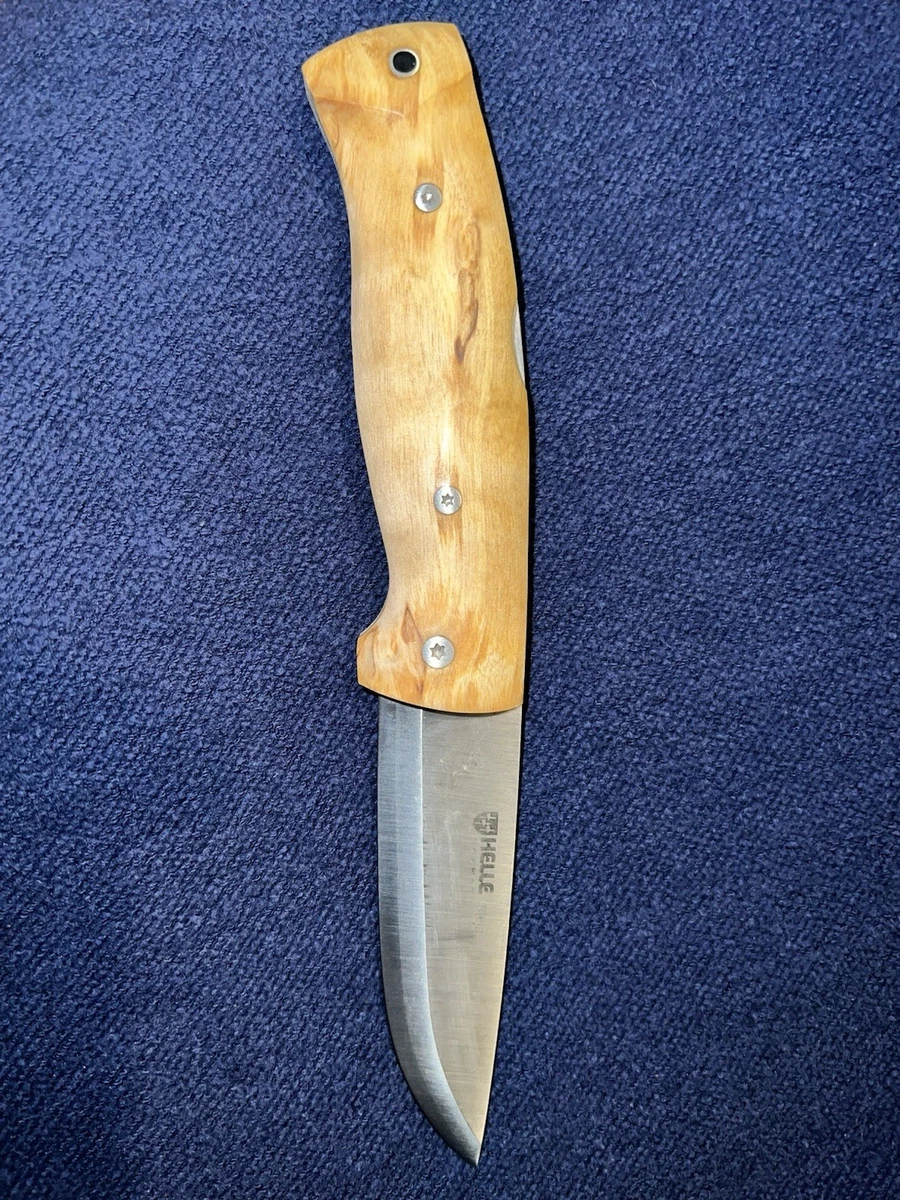 Helle Outdoormesser 'Eggen' – Jagdmesser, Klinge Aus Dreilagenstahl, Griff Aus Birke