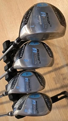 Lady Dunlop Golf Attack Ti Matrix 1-Driver 3-Wood 3H & 4H Oversized Set RH NEW - Image 1 of 4