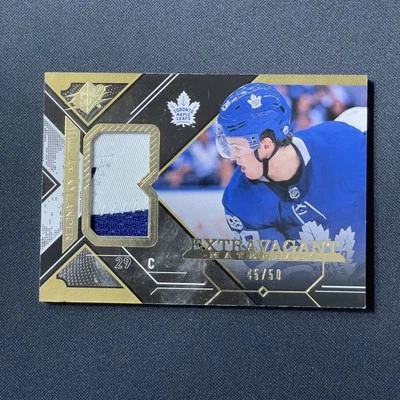 William Nylander 2017-18 SPx Extravagant Materials EX-WN Black Premium /50 Patch - Image 1 of 2