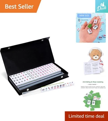 Juego de Mahjong de Viaje Ligero con 146 Azulejos - Perfecto para Principiantes y Familias Foto 1 de 4