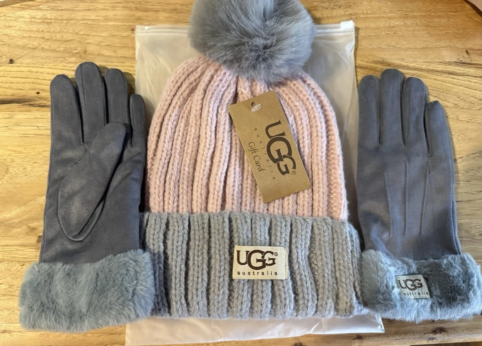 UGG 2 Piece Hat And Glove Set - Image 1 of 1
