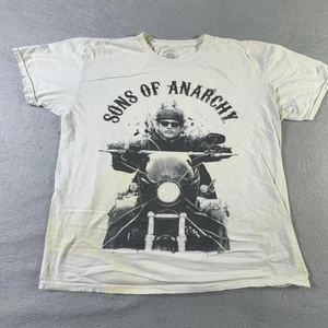 Camiseta Sons of Anarchy Para Hombre Extra Grande Blanca Motociclista Motocicleta TV Gráfica Camiseta - Imagen 1 de 14