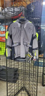 Klim Attitude Jacket Men's Medium Grey/HV- Current Model - BEST PRICE ON EBAY! - Image 1 of 3