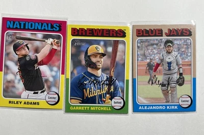 Topps Baseball Rookie Lot – Riley Adams, Garrett Mitchell, Alejandro Kirk... - Image 1 of 4