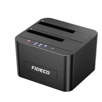 USB3.0 Dualschacht Dockingstation | Offline-Klonen | 24TB - Bild 1 von 4