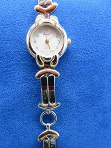 Damenuhr Perini silber & goldfarben Armband Anker wie Glieder neue Batterie - Bild 1 von 15