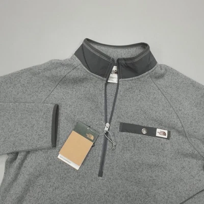 The North Face Gordon Lyons Quarter 1/4 Zip Pullover Men's Size M Grey - Image 1 of 4