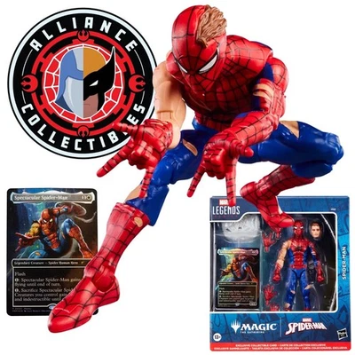 PREVENTA Figura y tarjeta Hasbro Spider-Man Magic the Gathering Marvel Legends 6" Foto 1 de 4
