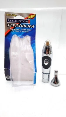 Recortadora personal vintage REMINGTON titanio para hombres y mujeres batería húmeda/seca funciona Foto 1 de 4