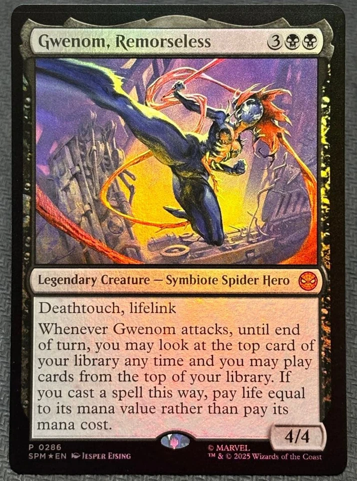 Foil Gwenom Card Collectible Used - Image 1 of 1