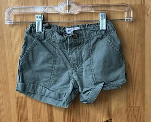 Carters Youth Girl’s Green Cargo Shorts with Adjustable Waist - Size 5 - Picture 1 of 3