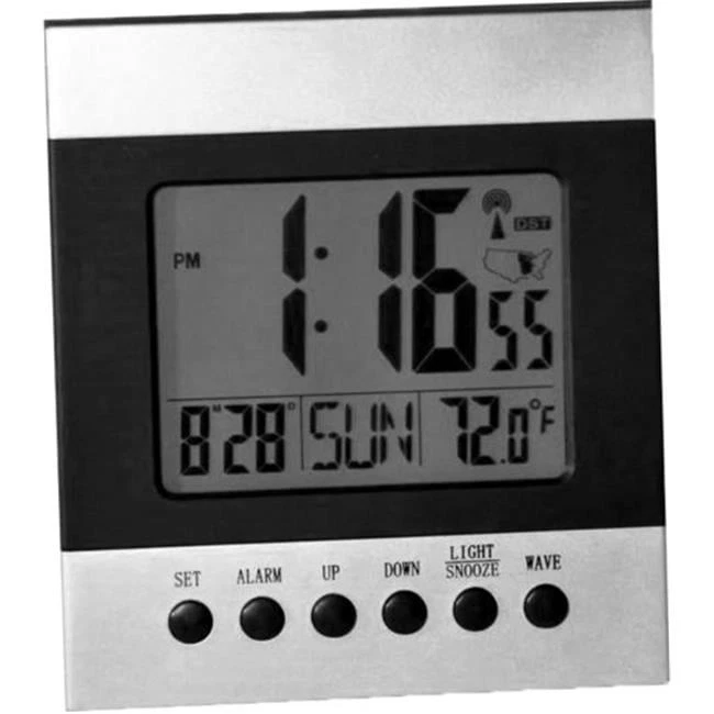 Sonnet T-4650 1.5 in. Atomic Desk Clock Numbers with Light on Demand & Button... - Image 1 of 1