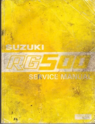 SUZUKI RG500 GAMMA,RG500 G,H 1985,1986,1987 ORIGINAL FACTORY WORKSHOP MANUAL - Image 1 of 3