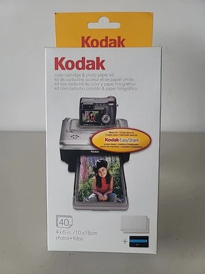 Kodak Imagelink PH-40 Color Cartridge & Photo Paper Refill Kit - NEW - Image 1 of 4