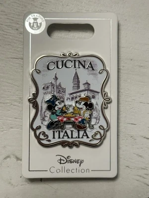 Prendedor Disney Parks Epcot World Showcase Italia Mickey & Minnie Cucina Italia Foto 1 de 2