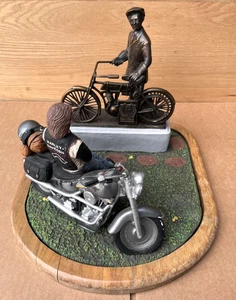 Vintage Harley Davidson 90th Anniversary The Reunion Figure Statue LE Motorcycle - Picture 1 of 18