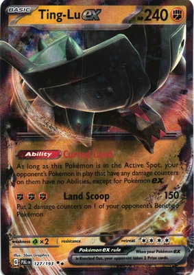 Ting-Lu ex 127/193 Near Mint SV02: Paldea Evolved Double Rare Pokemon Ship Now - Image 1 of 2