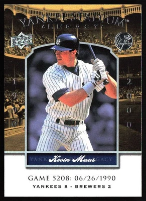 Upper Deck Yankee Stadium Legacy #5208 2008 Kevin Maas Foto 1 de 2