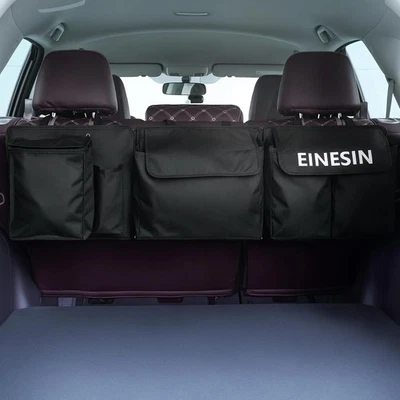 Einesin Car Boot Organiser, Seat Back Hanging Organisers with Built-in Cooler - Image 1 of 4