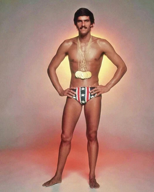 Olympics Swimmer MARK SPITZ Glossy 8x10 Photo USA Print Poster (7) Gold Medals - Image 1 of 1