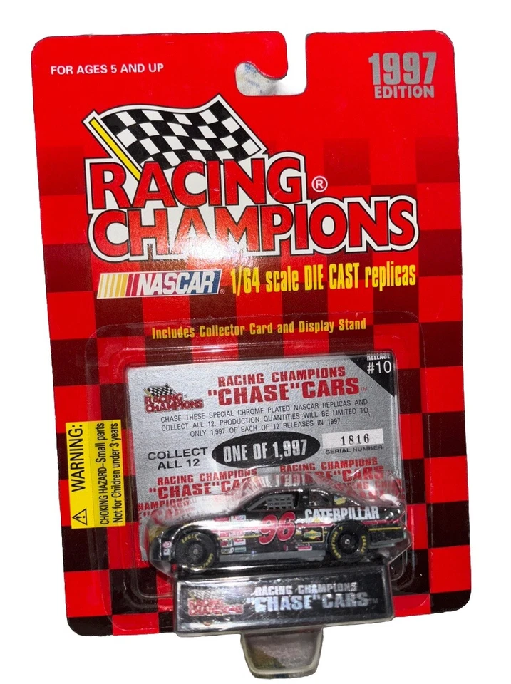 Racing Champions 1997 1/64 NASCAR #96 David verde cromo coche de persecución Foto 1 de 1